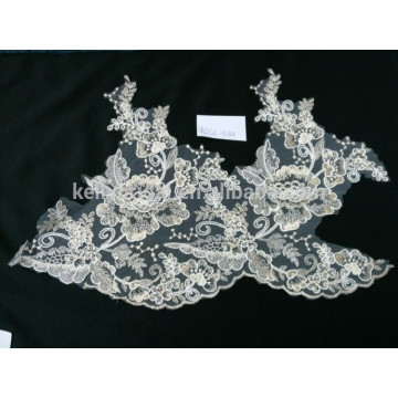 Wholesale new style beaded embroidery bridal beaded lace fabric